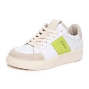 Saint Sneakers Sail Low Top Leather Sneaker White Green Size 39